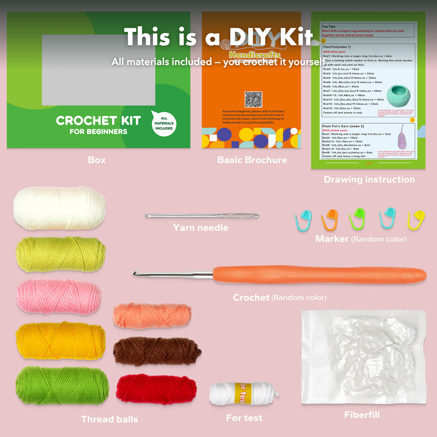 Crochet Fruit Kit for Beginners