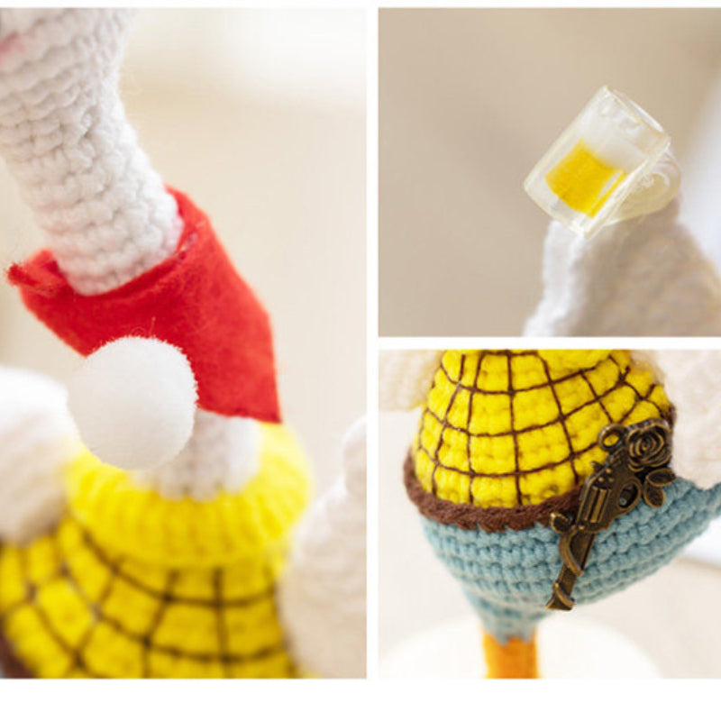Dancing Goose Amigurumi DIY Crochet Kit – step-by-step crochet progress