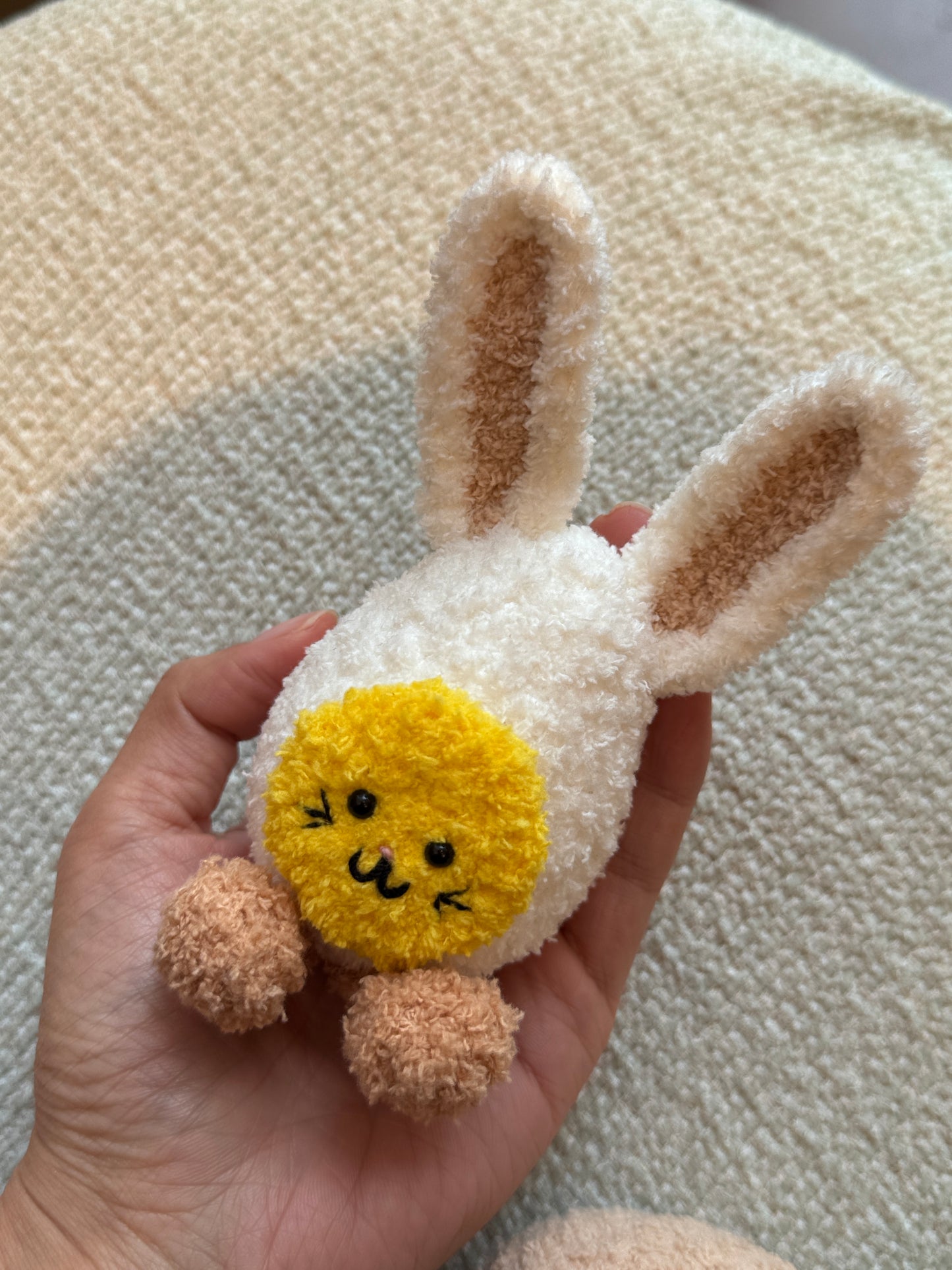 Bunny Egg Crochet Pattern – yarn color chart and materials needed