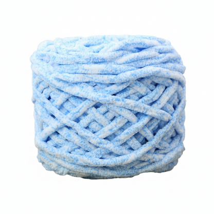 Mint Green Super Chunky Chenille Yarn 8mm Soft Ice Yarn 50g – crochet yarn by Lily's Loop