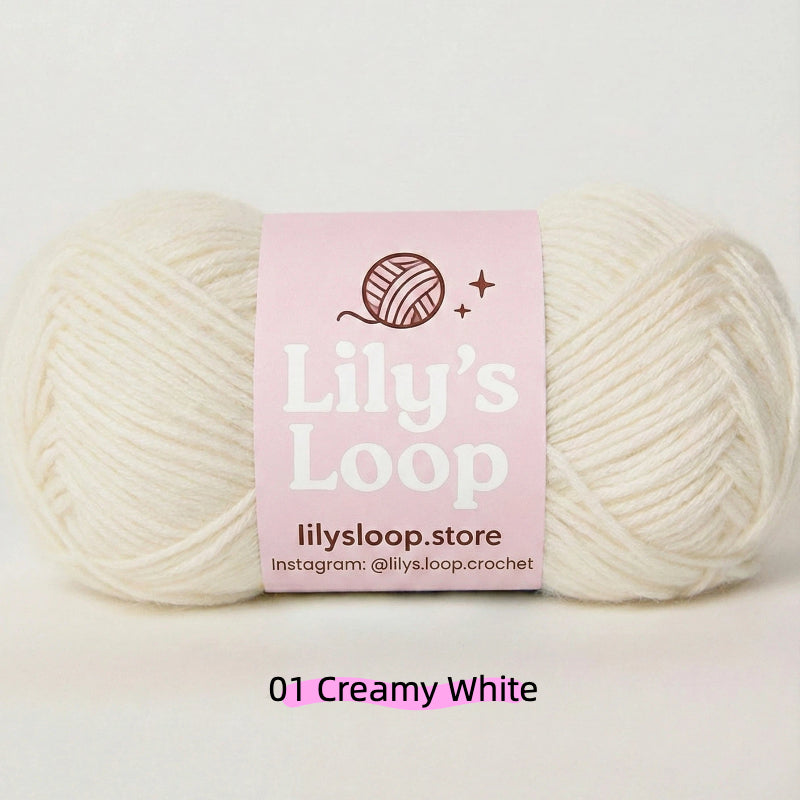 Rose Red CloudSoft Fine Baby Blend Cotton Yarn（50g/130m) – crochet yarn by Lily's Loop