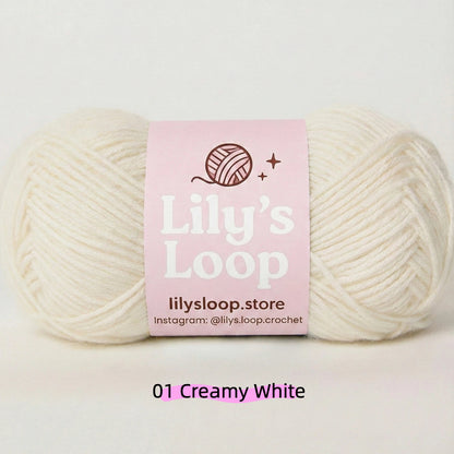 Rose Red CloudSoft Fine Baby Blend Cotton Yarn（50g/130m) – crochet yarn by Lily's Loop
