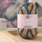 Ocean Stardust Graffiti Fine Metallic Gradient Yarn (100g) – crochet yarn by Lily's Loop
