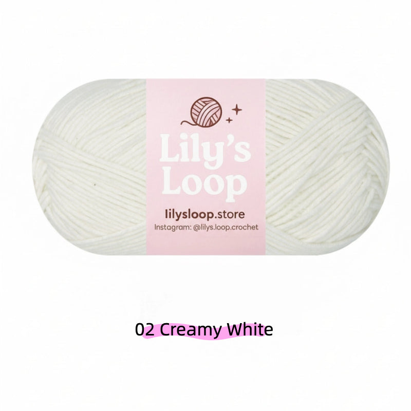 Premium 5-Ply Milk Cotton Yarn(100g/194m) yarn balls in multiple colors