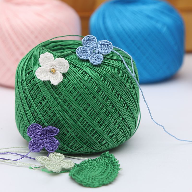 AquaSilk Size 10 Crochet Thread Lace Thread Ultra Thin color chart showing all available shades