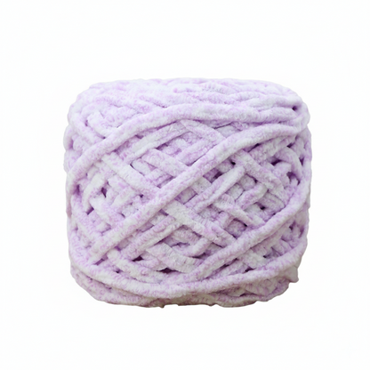 Pea Green Super Chunky Chenille Yarn 8mm Soft Ice Yarn 50g – crochet yarn by Lily's Loop