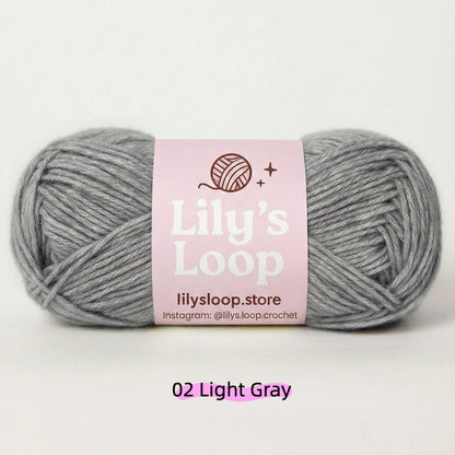Magenta Purple CloudSoft Fine Baby Blend Cotton Yarn（50g/130m) – crochet yarn by Lily's Loop