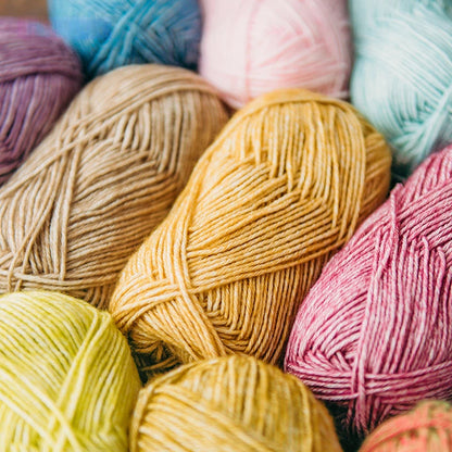 CloudSoft Fine Baby Blend Cotton Yarn（50g/130m) close-up texture detail