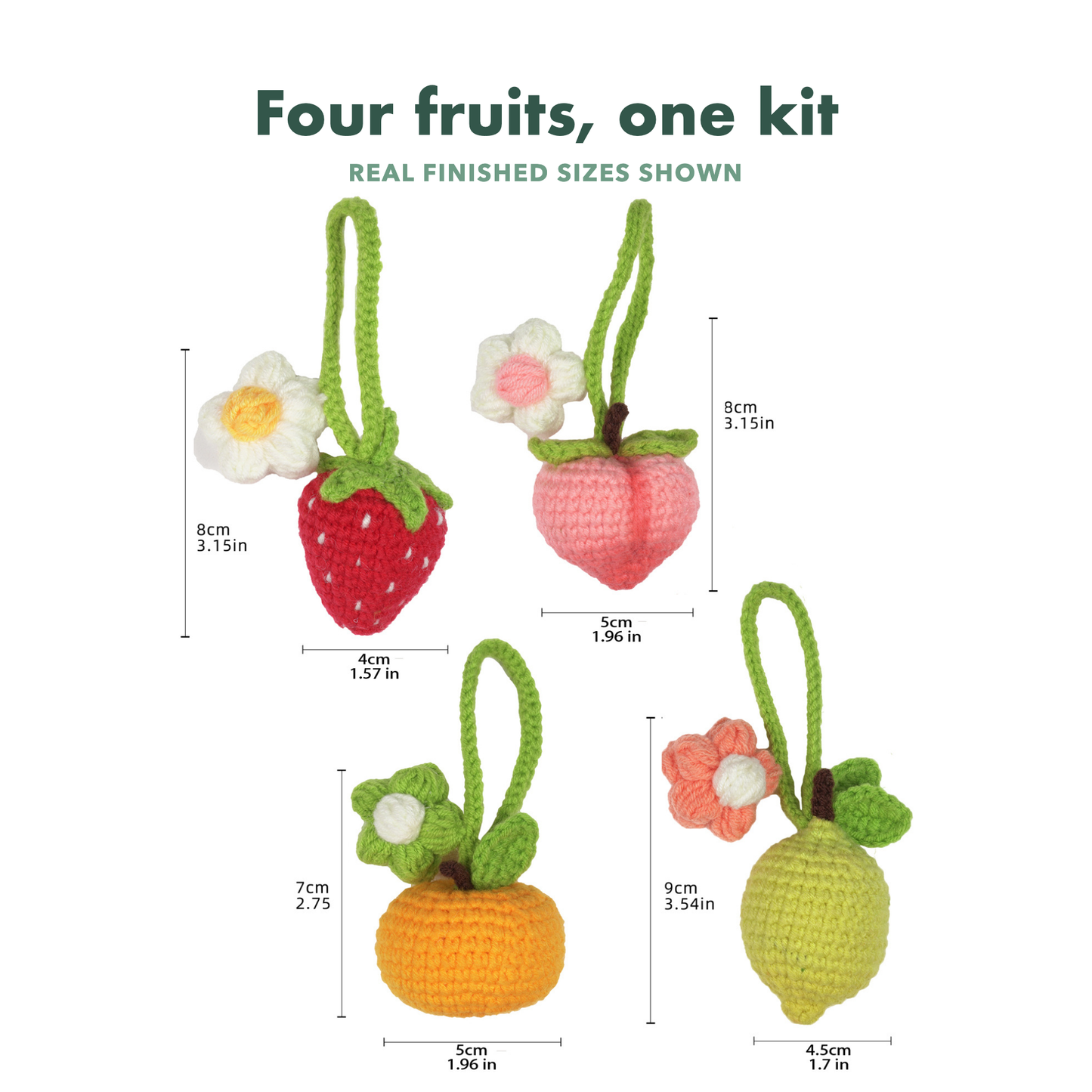 Crochet Fruit Kit for Beginners