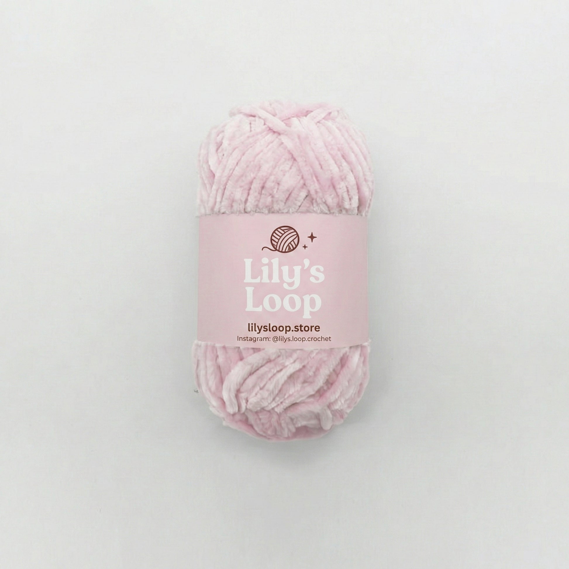 Blush Pink CloudVelvet Chenille Yarn (100g) Super Bulky – chunky yarn for amigurumi and bags