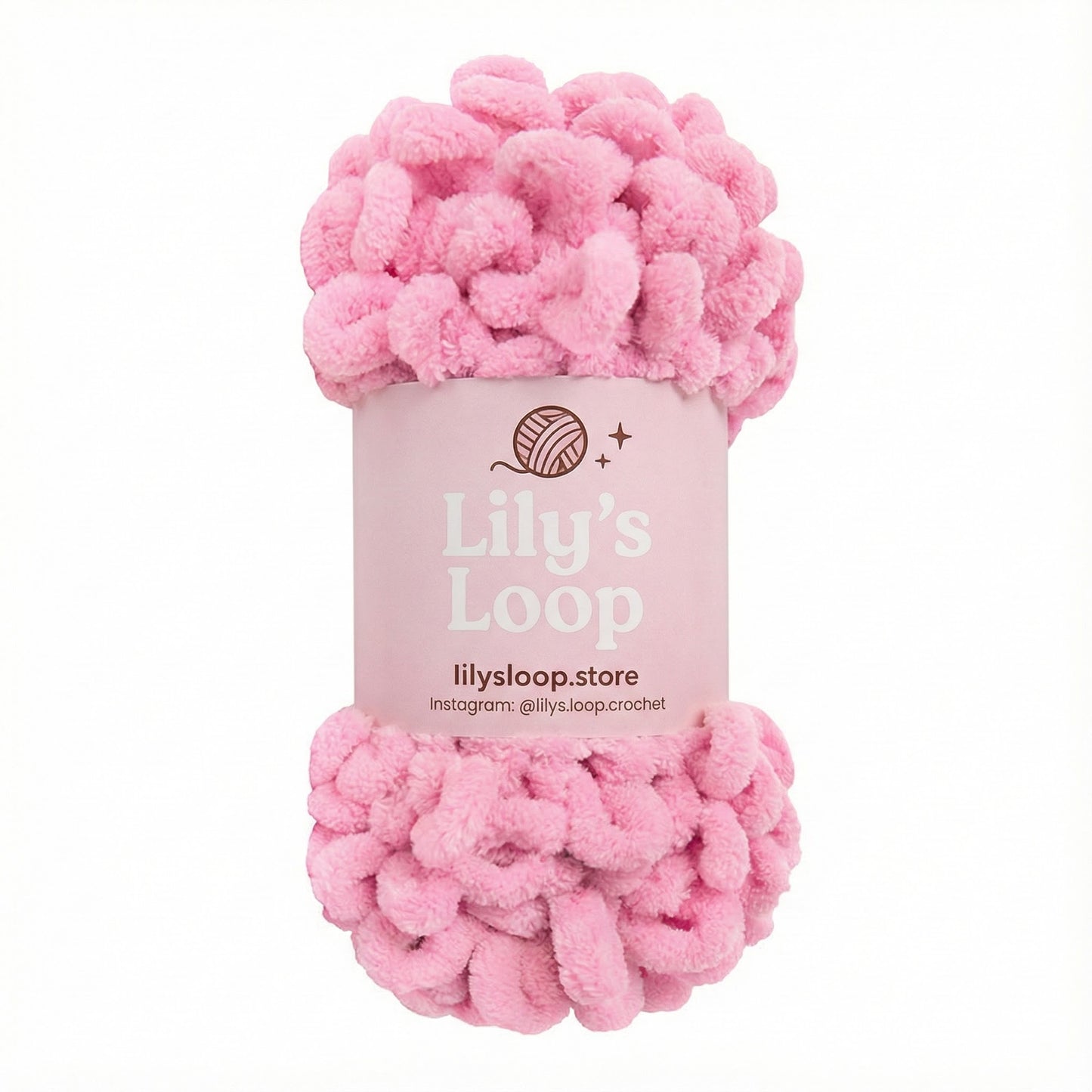 Pink Dusty Rose Chunky 9mm Puffy Finger Knitting Yarn (100g/8m) – crochet yarn by Lily's Loop