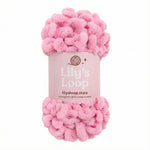Pink Dusty Rose Chunky 9mm Puffy Finger Knitting Yarn (100g/8m) – crochet yarn by Lily's Loop