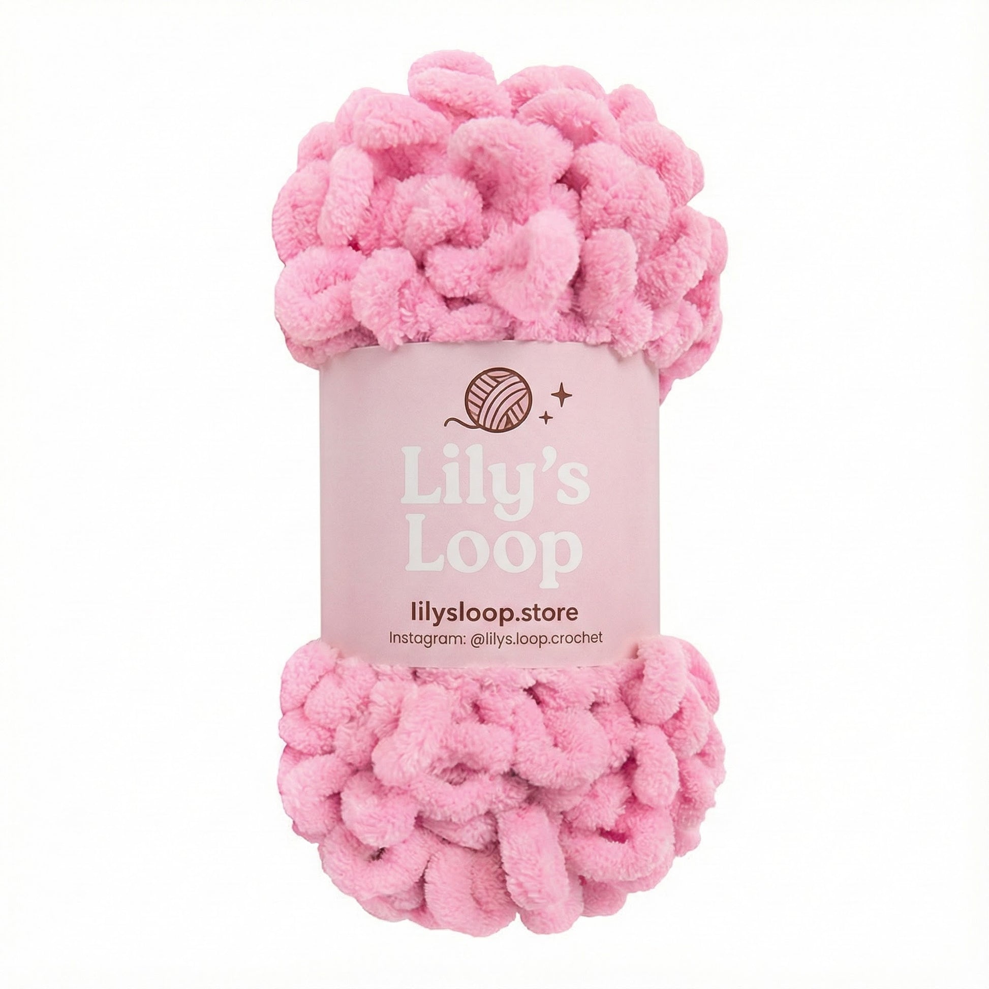 Pink Dusty Rose Chunky 9mm Puffy Finger Knitting Yarn (100g/8m) – crochet yarn by Lily's Loop