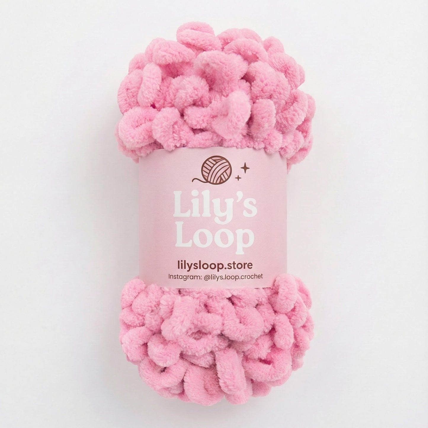 Dusty Rose Chunky 9mm Puffy Finger Knitting Yarn (100g/8m) – crochet yarn by Lily's Loop