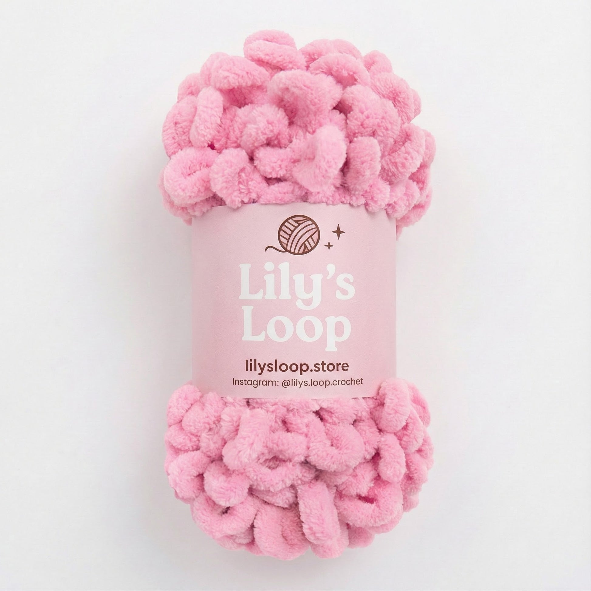 Dusty Rose Chunky 9mm Puffy Finger Knitting Yarn (100g/8m) – crochet yarn by Lily's Loop