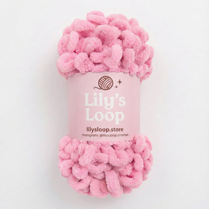Dusty Rose Chunky 9mm Puffy Finger Knitting Yarn (100g/8m) – crochet yarn by Lily's Loop