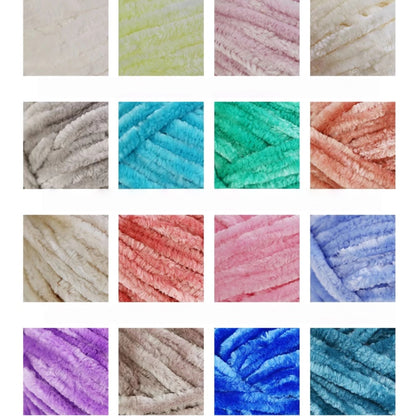 CloudVelvet Chenille Yarn (100g) Super Bulky close-up texture detail