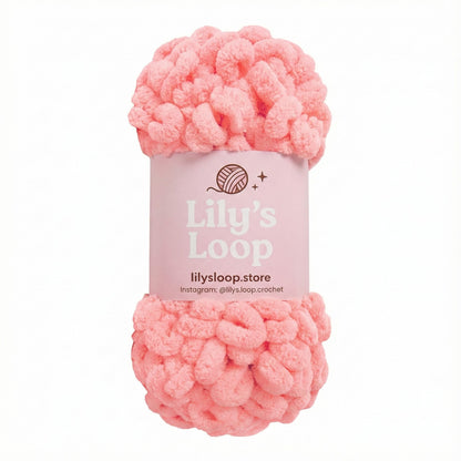 Wine Red Chunky 9mm Puffy Finger Knitting Yarn (100g/8m) – crochet yarn by Lily's Loop