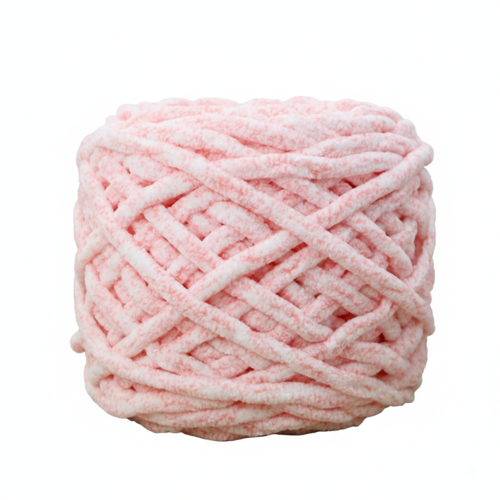 Khaki Brown Super Chunky Chenille Yarn 8mm Soft Ice Yarn 50g – crochet yarn by Lily's Loop