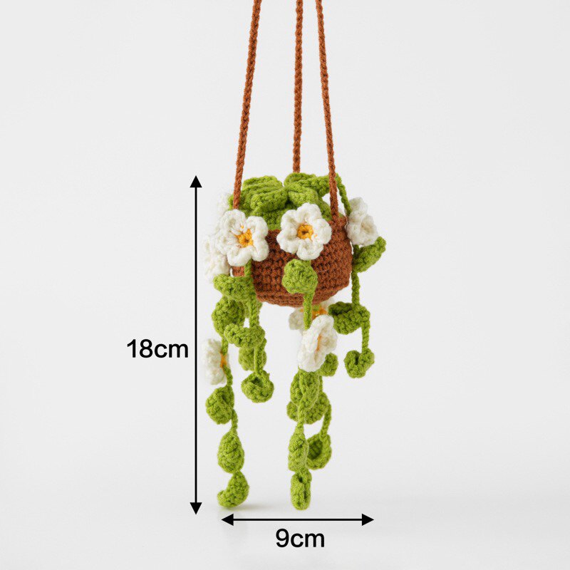 Strawberry,Sunflower Lavender, Heart Crochet Hanging Kit
