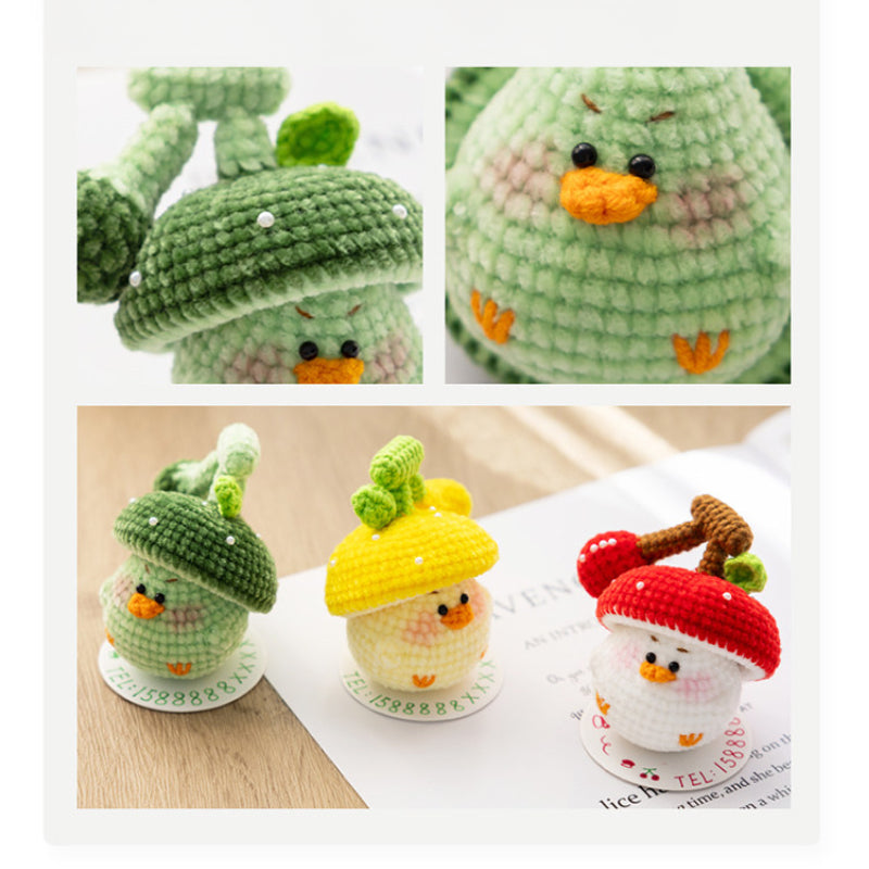 Fruit & Veggie Duck Amigurumi Crochet Kit – finished amigurumi example