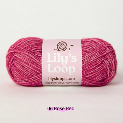 Powder Blue CloudSoft Fine Baby Blend Cotton Yarn（50g/130m) – crochet yarn by Lily's Loop