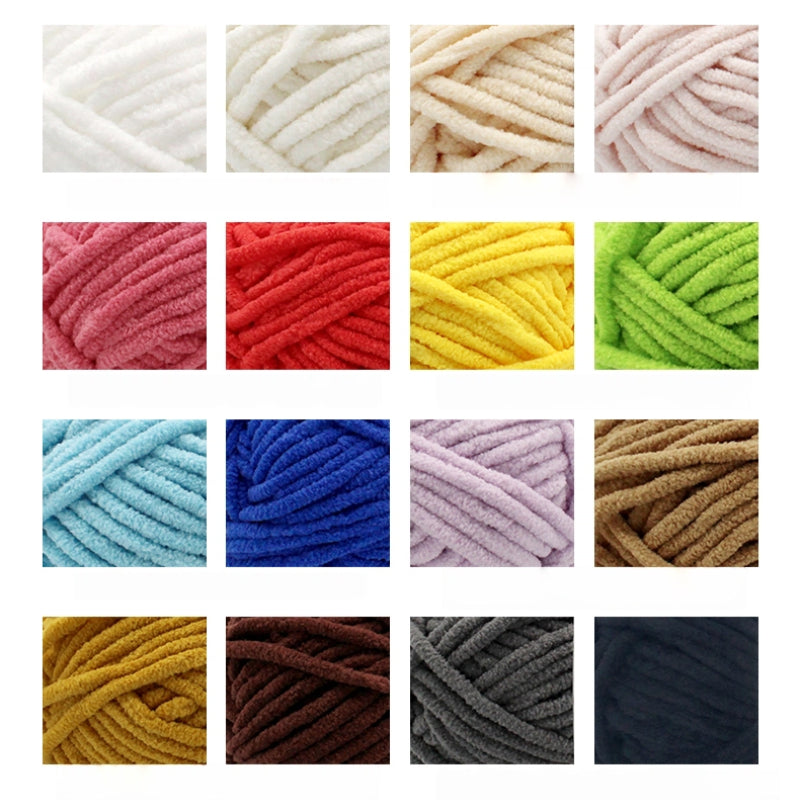 Sweet Fine 3.5mm Chenille Yarn (50g/55m) close-up texture detail