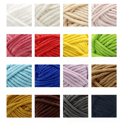 Sweet Fine 3.5mm Chenille Yarn (50g/55m) close-up texture detail