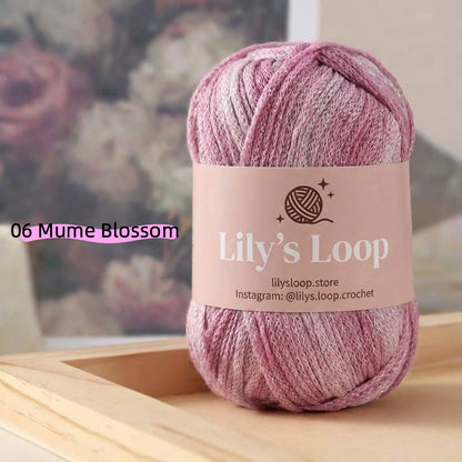 Candy Stardust Graffiti Fine Metallic Gradient Yarn (100g) – crochet yarn by Lily's Loop