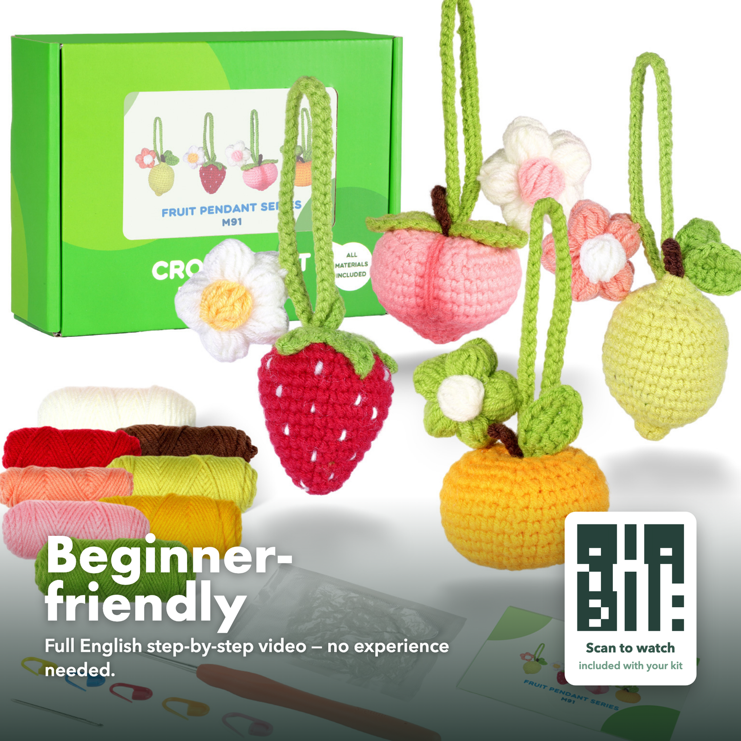 Crochet Fruit Kit for Beginners