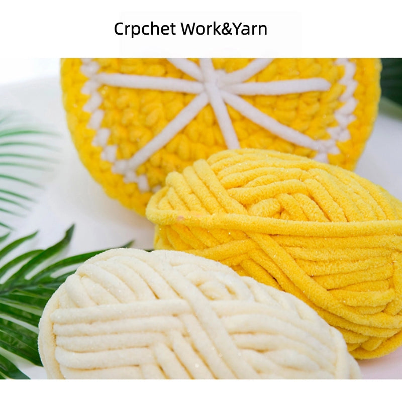 Peach Pink SoftGlow Series 10MM Chenille Yarn(100g/32m) – chunky chenille yarn for amigurumi