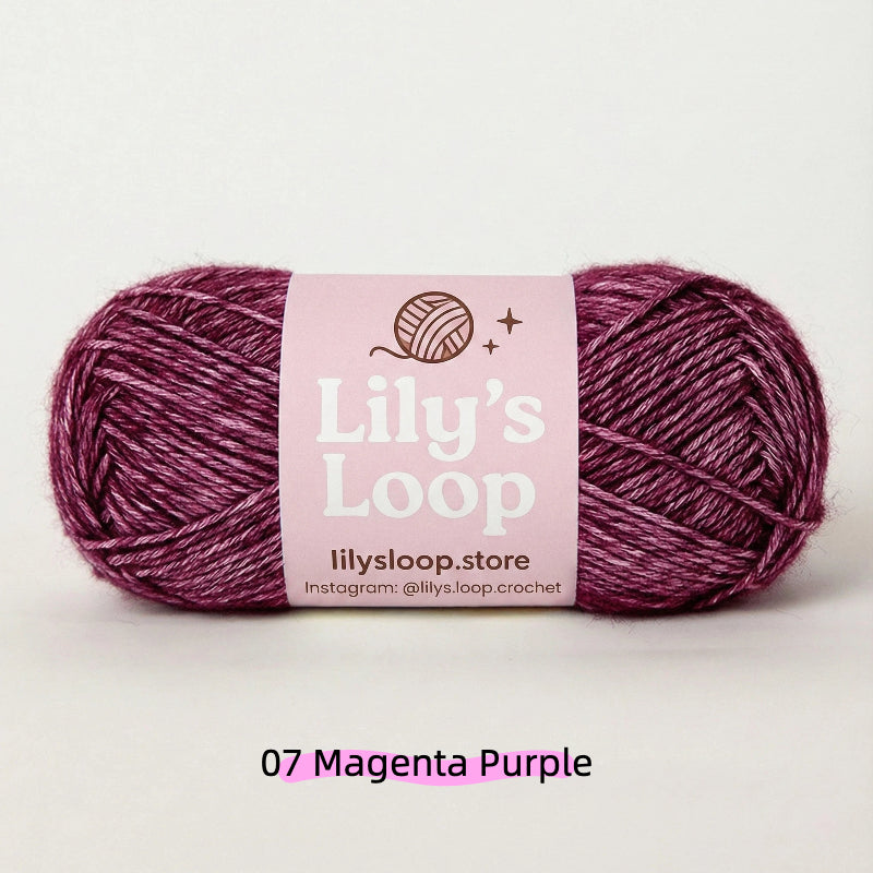 Dusty Sage CloudSoft Fine Baby Blend Cotton Yarn（50g/130m) – crochet yarn by Lily's Loop