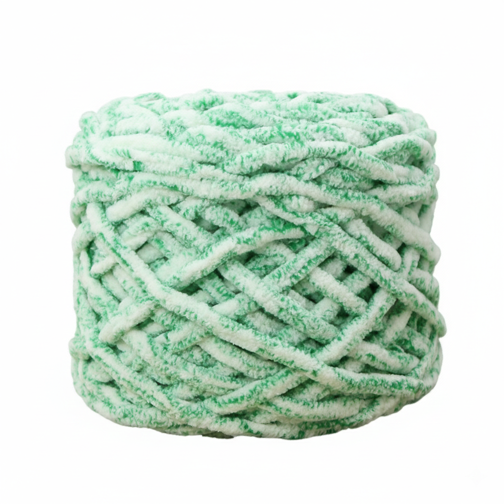 Aqua Blue Super Chunky Chenille Yarn 8mm Soft Ice Yarn 50g – crochet yarn by Lily's Loop