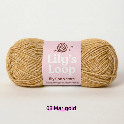 Light Tangerine CloudSoft Fine Baby Blend Cotton Yarn（50g/130m) – crochet yarn by Lily's Loop