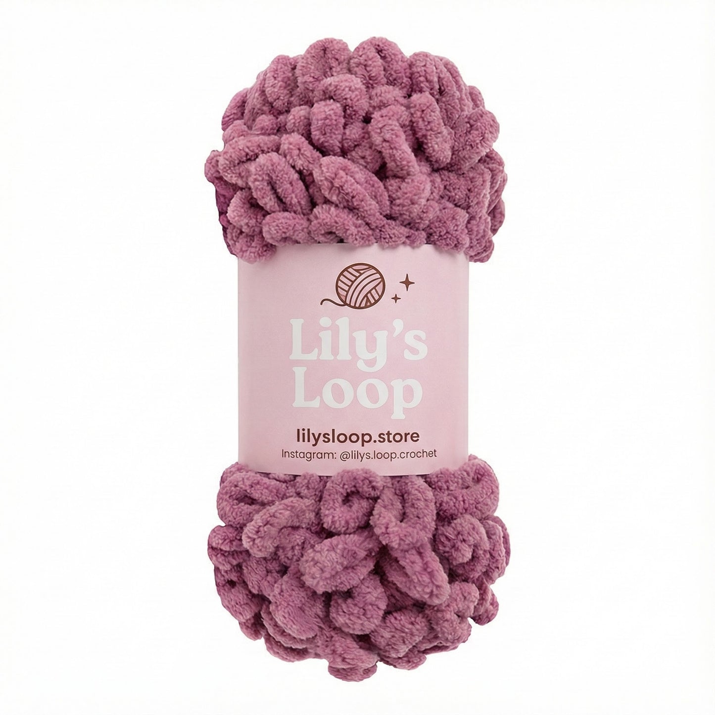 Purple Chunky 9mm Puffy Finger Knitting Yarn (100g/8m) – crochet yarn by Lily's Loop