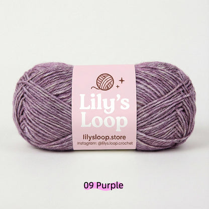 Pink CloudSoft Fine Baby Blend Cotton Yarn（50g/130m) – crochet yarn by Lily's Loop