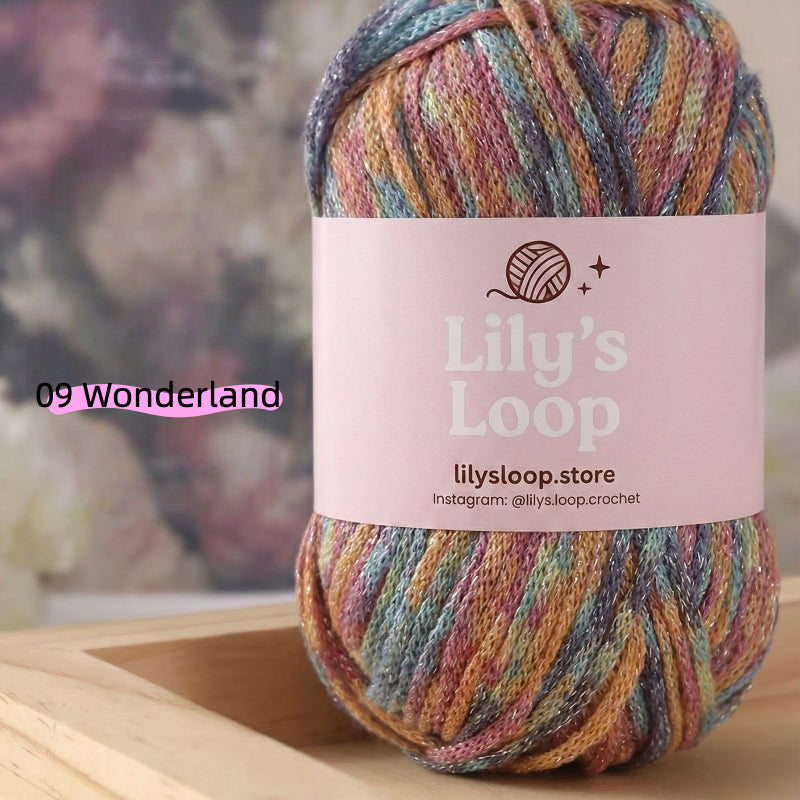Green Stardust Graffiti Fine Metallic Gradient Yarn (100g) – crochet yarn by Lily's Loop
