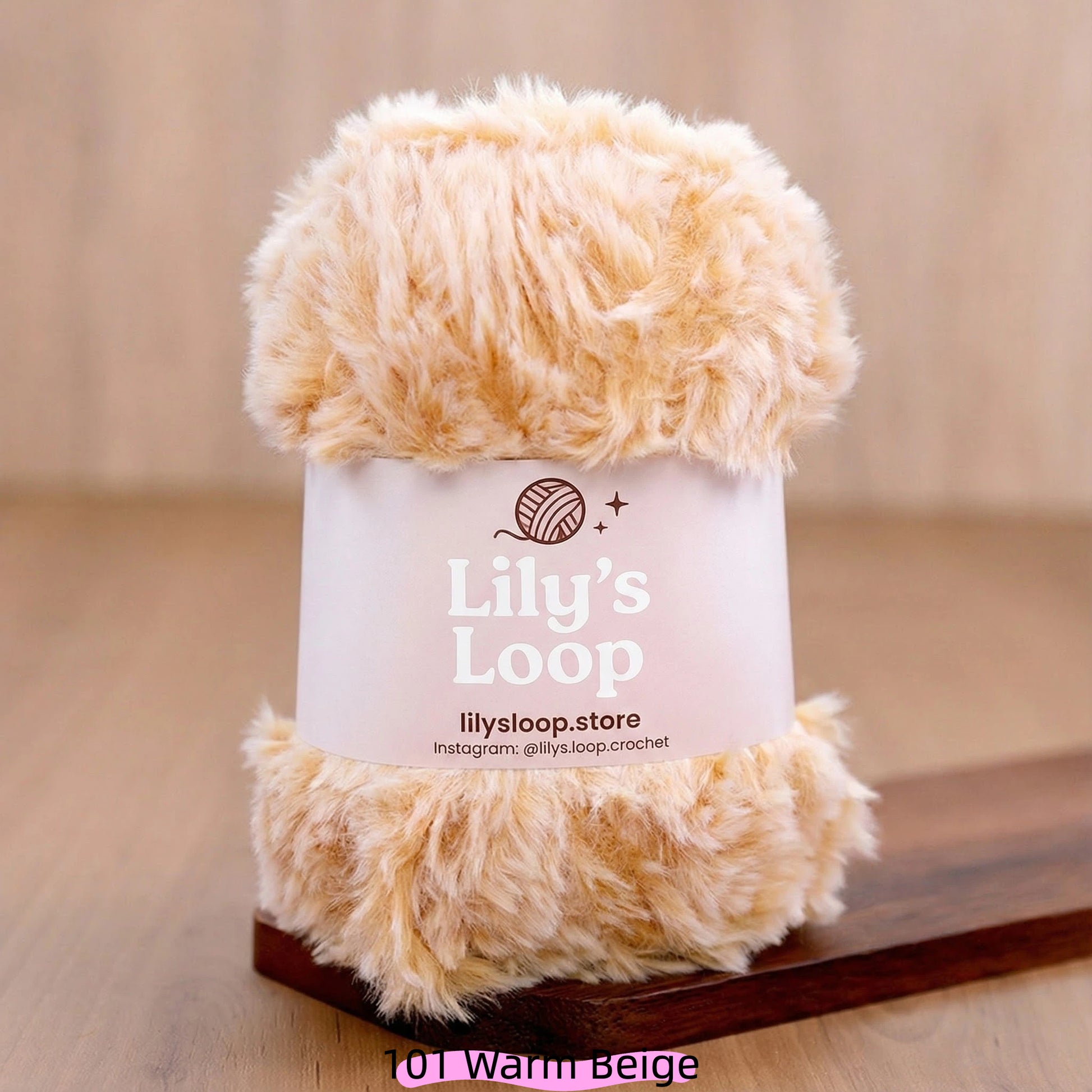 Black and Brown SilkyMink Medium Luxury Faux Fur Yarn (100g) – crochet yarn by Lily's Loop