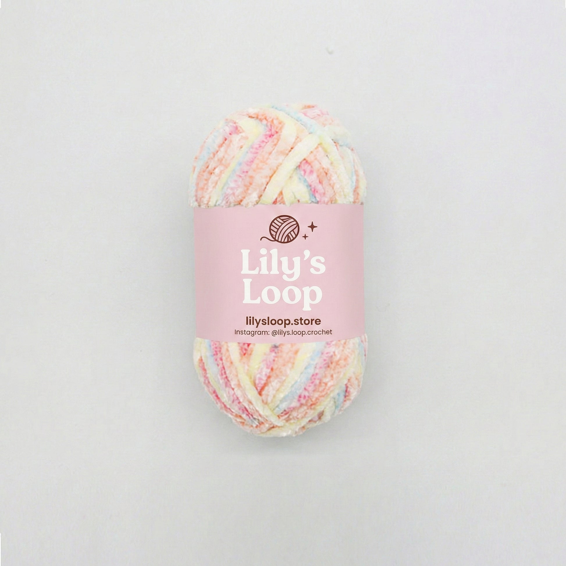 Sweet Peach CloudVelvet Chenille Yarn (100g) Super Bulky – chunky yarn for amigurumi and bags