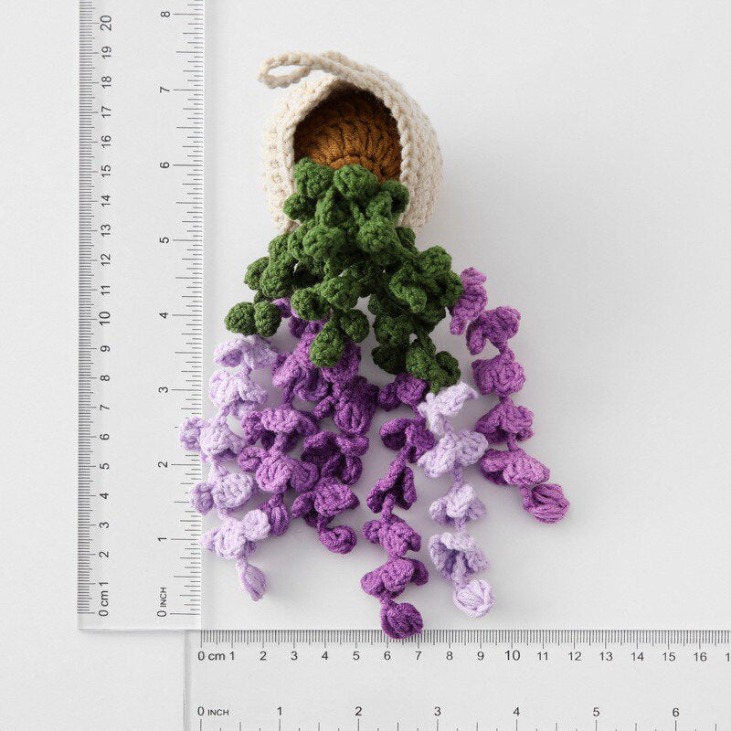 Strawberry,Sunflower Lavender, Heart Crochet Hanging Kit