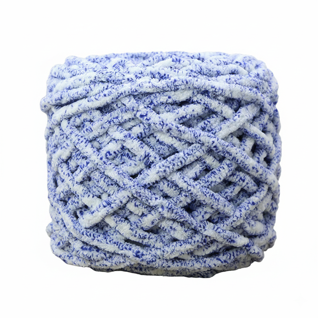 Beige Coffee Super Chunky Chenille Yarn 8mm Soft Ice Yarn 50g – crochet yarn by Lily's Loop