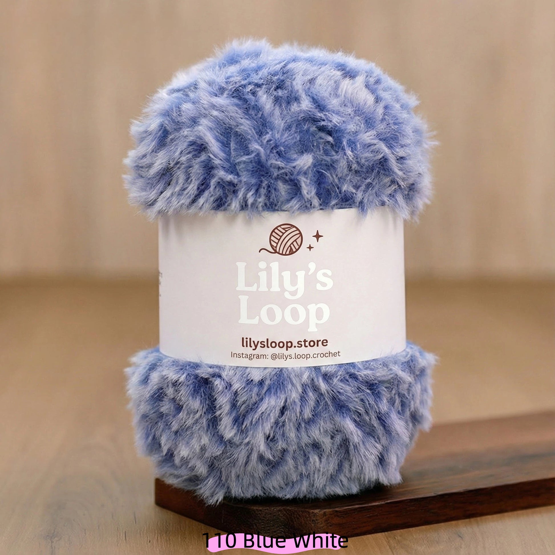 SilkyMink Medium Luxury Faux Fur Yarn (100g) – soft crochet yarn by Lily's Loop