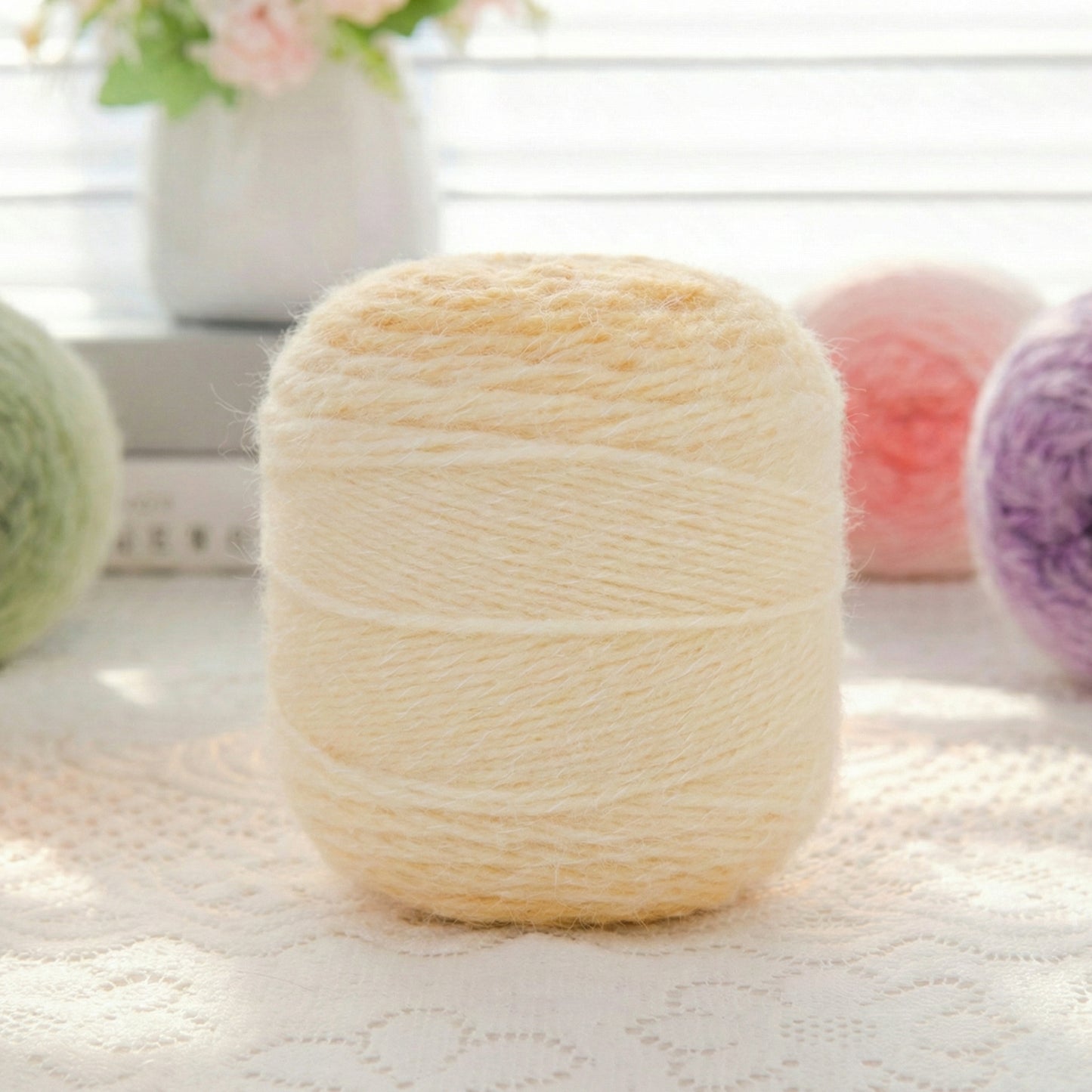 Softy Gradient Cake Yarn (100g) DK Weight close-up texture detail