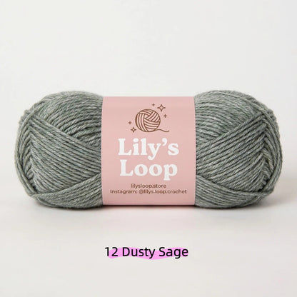 Light Khaki CloudSoft Fine Baby Blend Cotton Yarn（50g/130m) – crochet yarn by Lily's Loop