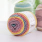 Rainbow 5-Ply Gradient Cake Yarn (100g) DK Weight close-up texture detail