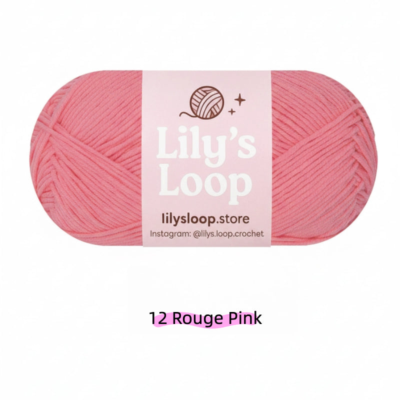 Watermelon Red Premium 5-Ply Milk Cotton Yarn(100g/194m) – milk cotton yarn for amigurumi