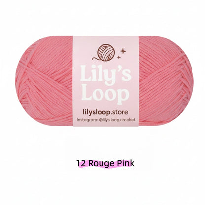 Watermelon Red Premium 5-Ply Milk Cotton Yarn(100g/194m) – milk cotton yarn for amigurumi