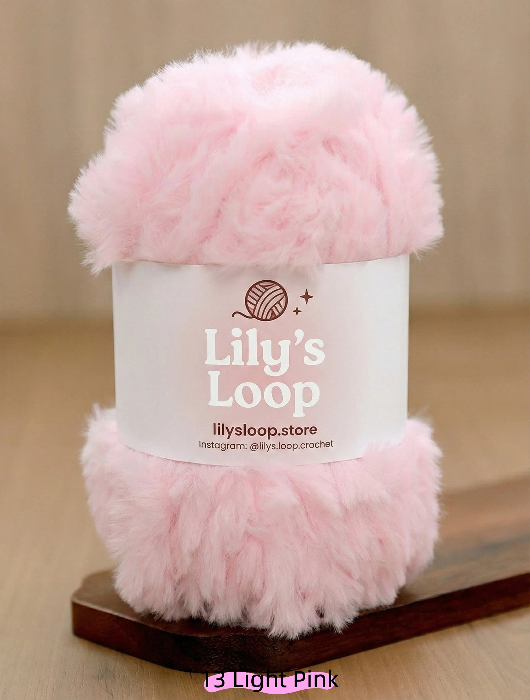 Mauve SilkyMink Medium Luxury Faux Fur Yarn (100g) – crochet yarn by Lily's Loop