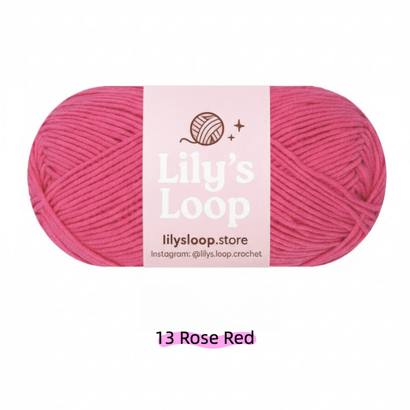 Vivid Red Premium 5-Ply Milk Cotton Yarn(100g/194m) – milk cotton yarn for amigurumi