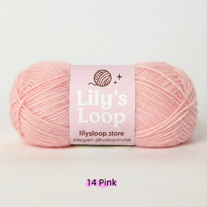 Almond CloudSoft Fine Baby Blend Cotton Yarn（50g/130m) – crochet yarn by Lily's Loop
